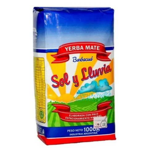 Yerba Mate Barbacuá x 1 Kg - Sol y Lluvia