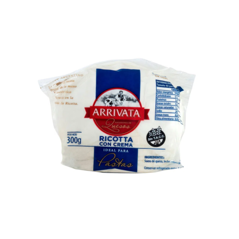 Ricotta con Crema x 300 Gr - Arrivata