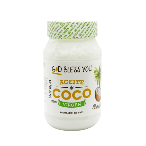 Aceite de Coco Virgen x 500 Ml - God Bless You