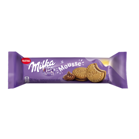 Galletitas Rellenas de Mousse x 116 Gr - Milka