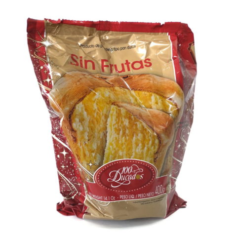 Pan Dulce Sin Frutas x 500 Gr - 100 Ducados