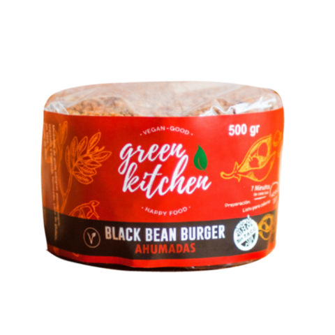 Hamburguesas Black Bean x 500 Gr - Green Kitchen