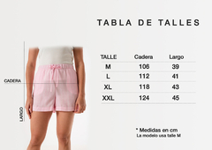 Short rayado de lino - Malena moda femenina