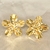 Brinco Flor Banhado a ouro 18 k