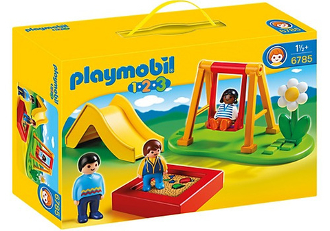 PLAYMOBIL 1.2.3 - 6785 PLAZA CON JUEGOS