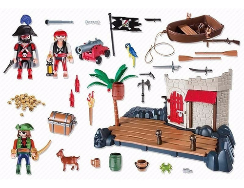 PLAYMOBIL - 6146 FUERTE PIRATA - Alykids Jugueteria