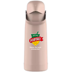 Garrafa Térmica Magic Pump 1.8L - Mantenha suas bebidas quentes ou geladas por horas, perfeito para o seu chimarrão. Rosa