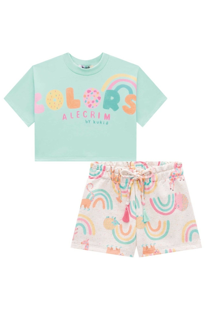 Conjunto Infantil de Moletom para Meninas Blusa + Calça - Milon - Alecrim  Kids