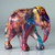 Elefante Colorido Pequeno 11 cm - comprar online