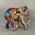 Elefante Colorido Médio 15 cm - loja online
