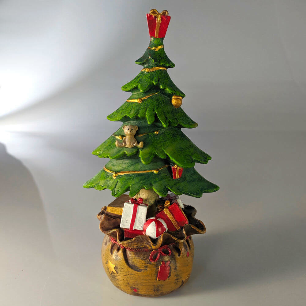 Mini Árvore de Natal em Resina 18 cm
