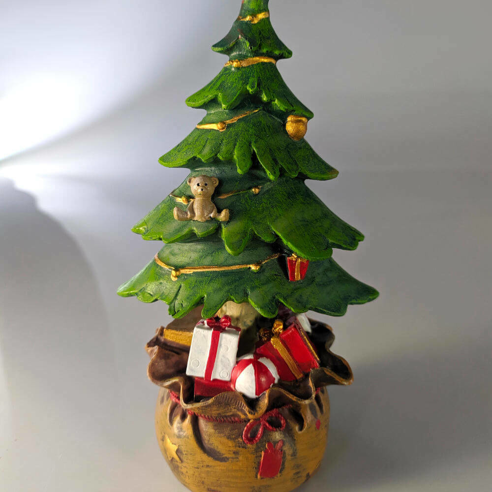 Mini Árvore de Natal em Resina 18 cm