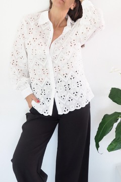 Camisa Romantic broderie