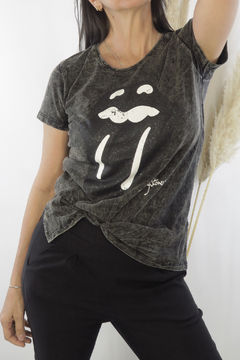 Remera Rolling glitter - tienda online