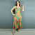 Vestido adulto Francine Verde Floral [P.E] - Miss Li 