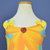 Vestido Infantil Olga Max Flor Amarela - comprar online