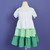 Vestido infantil Olivia Verde