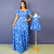 Kit de Vestidos Adulto Marcia e infantil Helena Florata Azul - comprar online