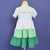 Vestido infantil Olivia Verde - comprar online