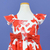 Kit de Vestidos Adulto Rose e infantil Livia Floral Vermelho na internet