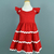 Kit de vestidos Lily Vermelho adulto e infantil