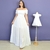 Kit de Vestidos Anabel Branco Adulto e Infantil na internet