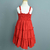 Vestido infantil Selena Vermelho - comprar online