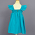 Vestido infantil Dani Azul-Petróleo - comprar online