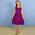 Vestido infantil Aline Uva