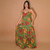 Vestido adulto Ivete Verde Floral - loja online