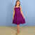 Vestido infantil Aline Uva - comprar online