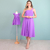 Kit de Vestidos Livia Roxo Adulto e Infantil na internet