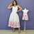 Imagem do Kit de Vestidos Adulto Jessica Jardim e infantil Mônaco Jardim