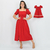 Kit de Vestidos Lourrane vermelho Adulto e Infantil - comprar online