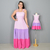 Kit de Vestidos Nábila Rosa Adulto e Infantil - comprar online