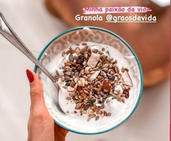 Granola LowCarb Premium Grãos de Vida 440g Pacote Econômico. - Graos de Vida - Sabor e Nutrição. Compre granola, castanhas, sementes, chás diuréticos e farinhas lowcarb.