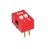 Chave DIP Switch 2 Vias - Vermelho