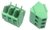 Conector Borne KRE 3 vias 45 Graus Verde