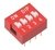 Chave DIP Switch 4 Vias - Vermelho