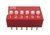 Chave DIP Switch 6 Vias - Vermelho