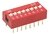 Chave DIP Switch 8 Vias - Vermelho