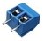 Conector Borne KRA 2 vias 180 Graus Mini Azul - comprar online