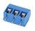 Conector Borne KRA 3 vias 180 Graus Mini Azul - comprar online
