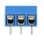 Conector Borne KRA 3 vias 180 Graus Mini Azul na internet