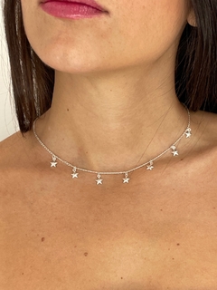 Choker estrela - Prata - Yalla 