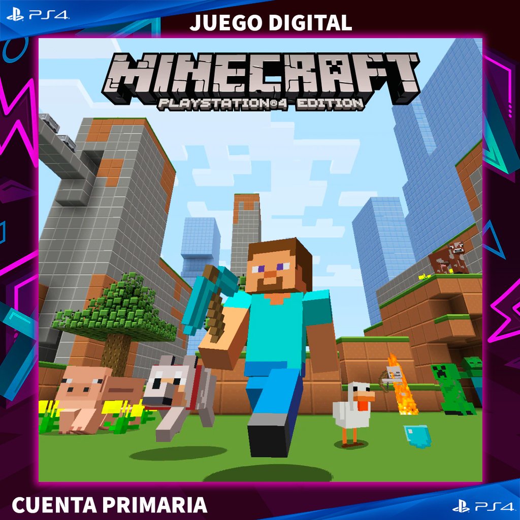 MINECRAFT - PS4  CUENTA PRIMARIA - DAFT LAND