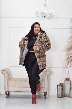 Imagem do Casaco Plus Size Teddy Moda Blogueira Inverno Carneirinho