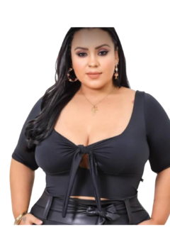 Cropped amarrar nozinho plus size modelo seleçao Brasileira - Summer Body Brazil comercio de roupas Ltda