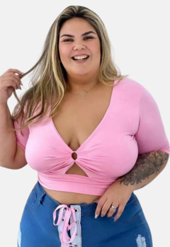 Cropped Argola Moda Plus Size - comprar online