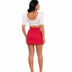 Shorts Saia Alfaiataria Bolsos Cargo Moda Blogueirinha - Summer Body Brazil comercio de roupas Ltda